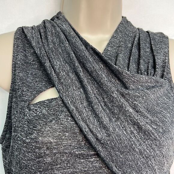 Zara W & B Gray ruched dress size Medium EUC - Picture 8 of 11